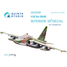 Su-25UB Interior 3D Decal QD32006 Quinta Studio 1:32