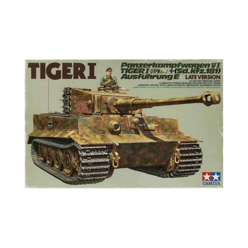Pz.Kpfw.VI Ausf.E Sd.Kfz.181 Tiger I Late Version 35146 Tamiya 1:35
