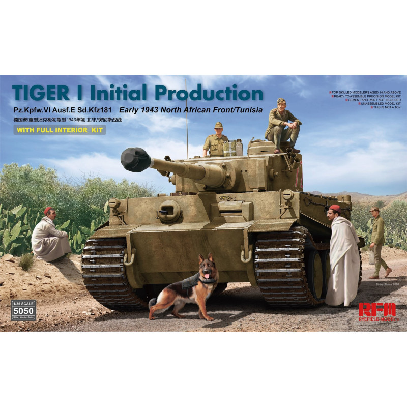 Tiger I Initial Production Early 1943 North African Front/Tunisia RM-5050 Rye Field Model 1:35