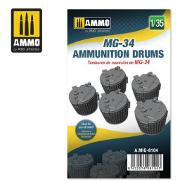 MG-34 Ammunition Drums 8104 AMMO by Mig 1:35