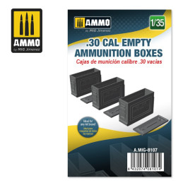 .30 cal Empty Ammunition Boxes 8107 AMMO by Mig 1:35