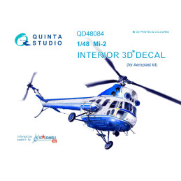Mi-2 3D-Printed & coloured Interior (for Aeroplast  kit) QD48084 Quinta Studio