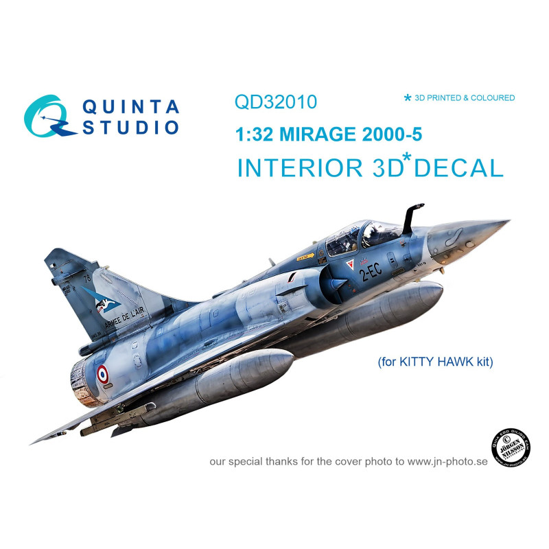 Mirage 2000-5 3D-Printed & coloured Interior (for Kitty Hawk  kit) QD32010 Quinta Studio