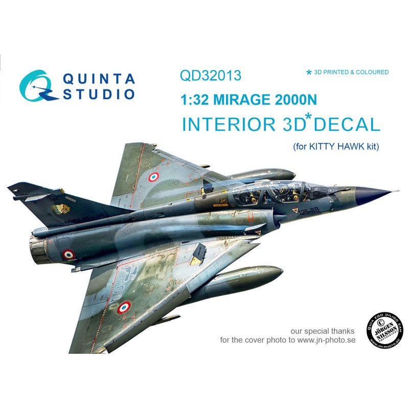 Mirage 2000N 3D-Printed & coloured Interior (for Kitty Hawk  kit) QD32013 Quinta Studio