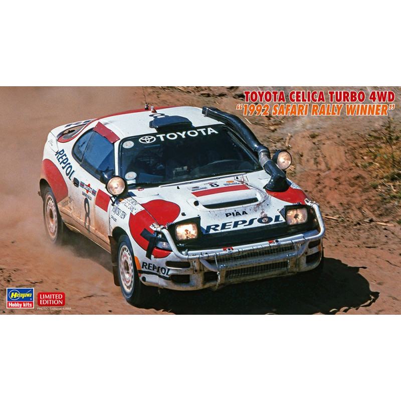 Toyota Celica Turbo 4WD "1992 Safari Rally Winner" Limited Edition 20434 Hasegawa 1:24