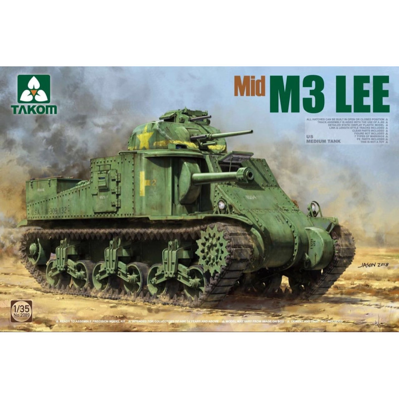 Mid M3 Lee US Medium Tank 2089 Takom 1:35