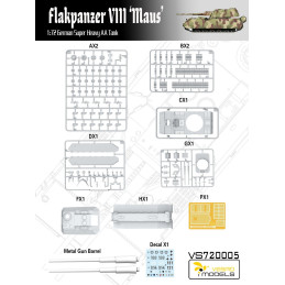 Flakpanzer VIII "MAUS" VS720005 Vespid Models 1:72