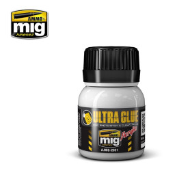 Colle Ultra Glue 2031 AMMO by Mig pour Photo-découpe et pièces transparentes 40ml