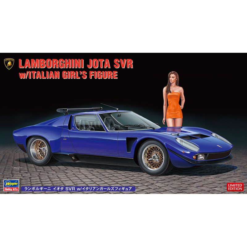 Lamborghini Jota SVR w/Italian Girl's Figure 20472 Hasegawa 1:24