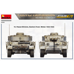 Pz.Kpfw. IV Ausf. H Krupp-Grusonwerk Mid Prod. Aug-Sep 1943 (Interior Kit) 35330 MiniArt 1:35