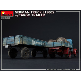 German Truck L1500S w/Cargo Trailer 38023 MiniArt 1:35