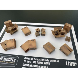 10 in 1 Combat Rations Boxes US Army WW2 NT0037 M-Models 1:35