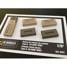 Boxes of combat rations type K Mid WW2 NT0041 M-Models 1:6