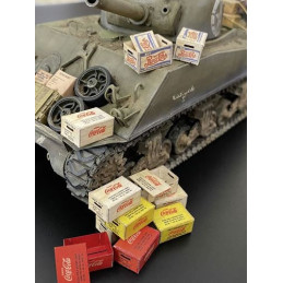Caisses de Coca-Cola et Pepsi Standard US Army WW2 NT0163 M-Models 1:35