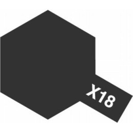 Semi-Gloss Black X-18 81518 Tamiya 10ml