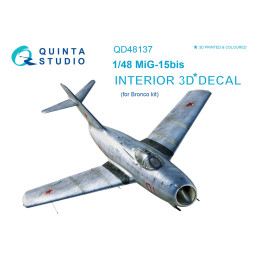 MiG-15 bis 3D-Printed & coloured Interior (for Bronco kit) QD48137 Quinta Studio 1:48