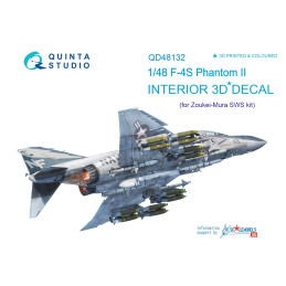 F-4S 3D-Printed & coloured Interior (for ZM SWS kit) QD48132 Quinta Studio
