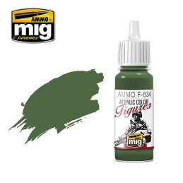 Olive Green Figures Paints F534 AMMO by Mig (17ml)
