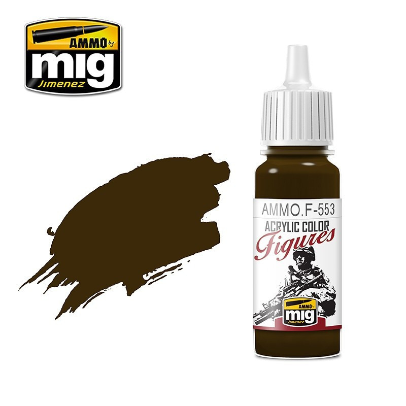 Burnt Brown Red Figures Paints F553 AMMO by Mig (17ml)