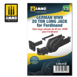German WWII 20 ton Long Jack for Ferdinand 8120 AMMO by Mig 1:35