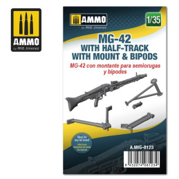 MG-42 with Half-Track Mount and Bipods 8123 AMMO by Mig 1:35