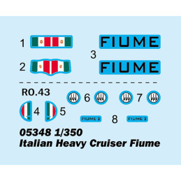 Italian Heavy Cruiser Fiume 05348 Trumpeter 1:350