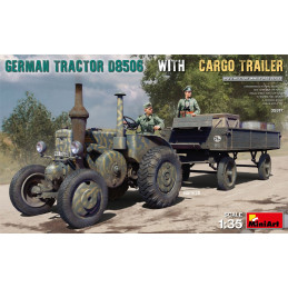 German Tractor D8506 with Cargo Trailer 35317 MiniArt 1:35