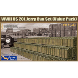 WWII US 20L Jerry Can Set (Value Pack) 35GM0036 Gecko Models 1:35