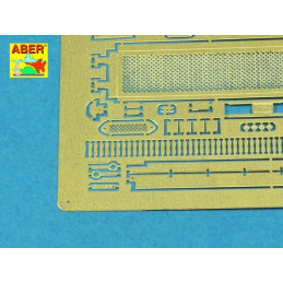 Grilles for Russian Tank T-55AM also for T-55AMV 35G32 ABER 1:35