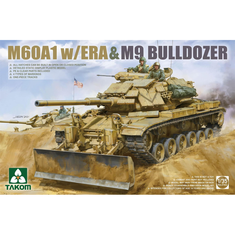 M60A1 w/ERA & M9 Bulldozer 2142 Takom 1:35