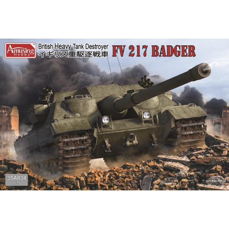 FV 217 Badger British Heavy tank Destroyer 35A034 1:35 Amusing Hobby