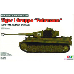 Tigre I Groupe "FEHRMANN" Avril 1945 Allemangne du Nord 5005 Rye Field Model 1:35