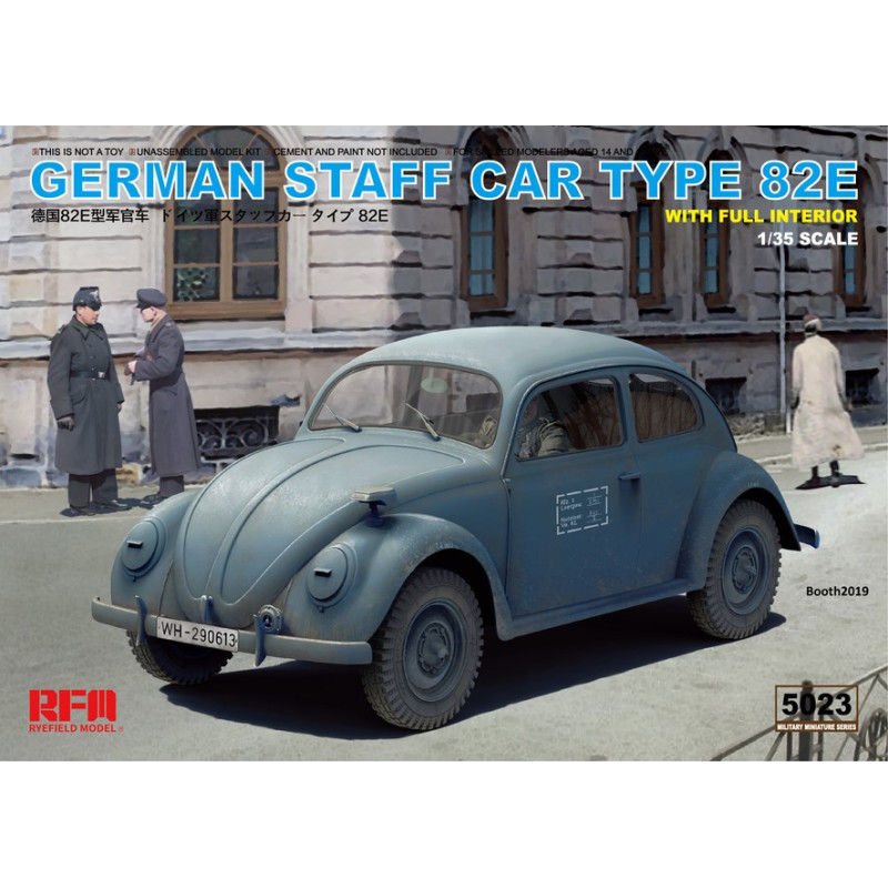German Staff Car Type 82E with full interior 5023 Rye Field Model 1:35