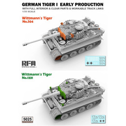 Tiger I Early Production Sd.Kfz. 181 Pz.kpfw.VI Ausf. E with Full Interior & Workable Tracks 5025 Rye Field Model 1:35
