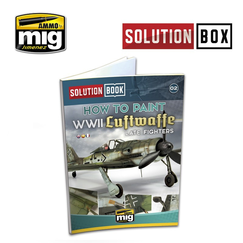 WWII Luftwaffe Late Fighters Solution Book - Miltilingual Book 6502 AMMO by Mig