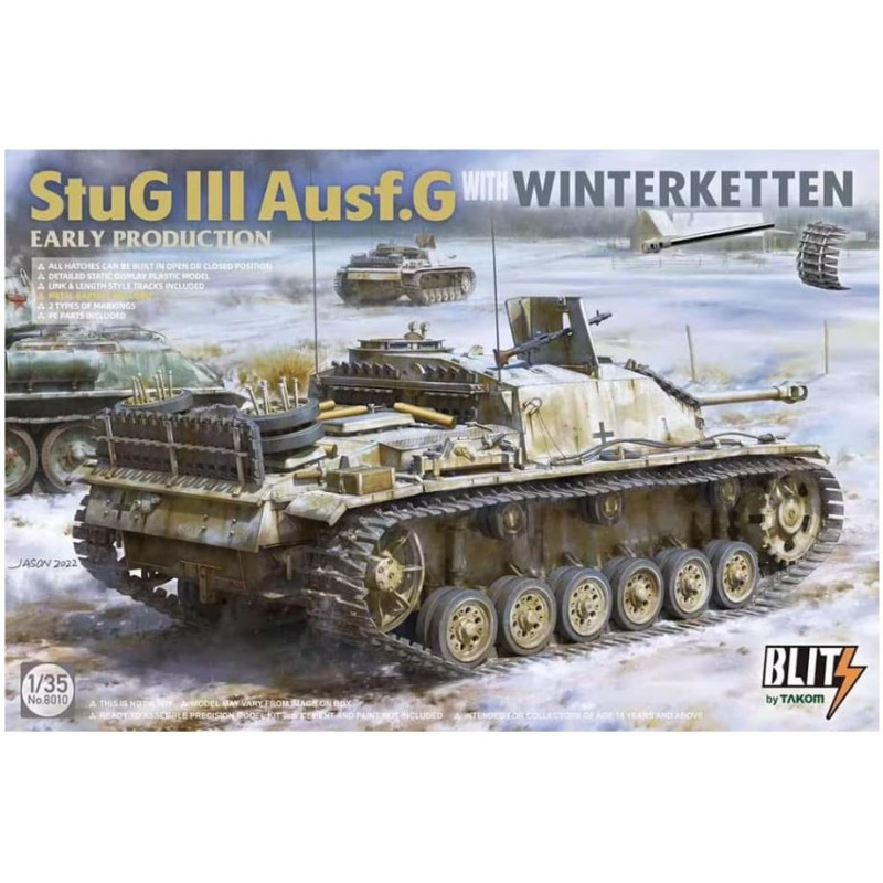 StuG III Ausf.G with Winterketten Early Production 8010 Takom 1:35
