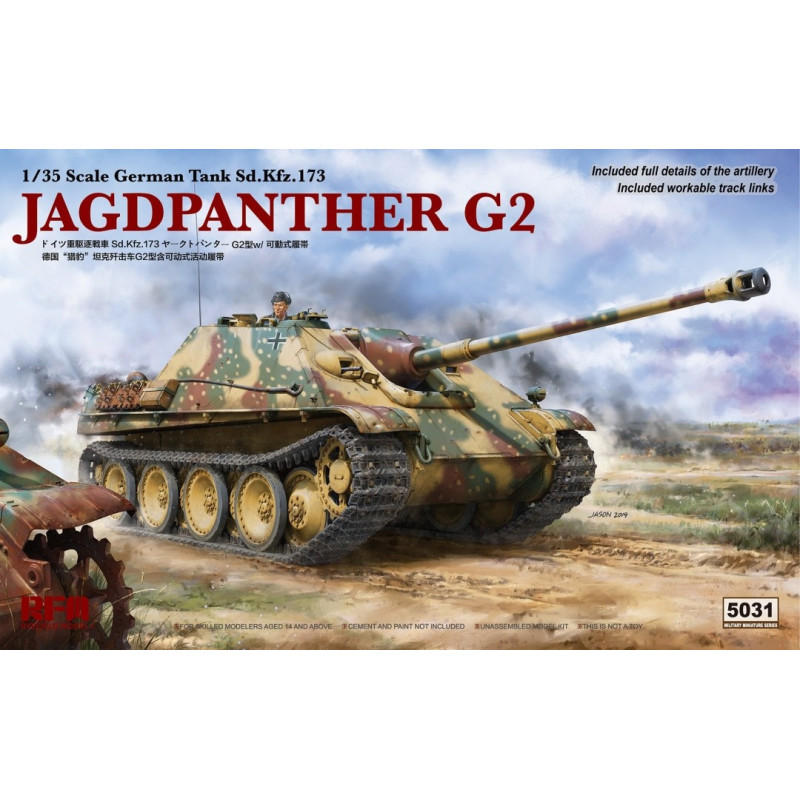 Sd.Kfz.173 Jagdpanther G2 5031 Rye Field Model 1:35