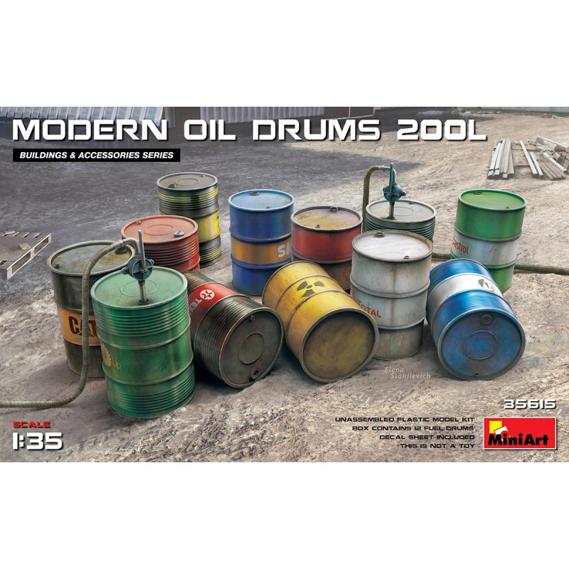 Modern Oil Drums 200L 35615 MiniArt 1:35
