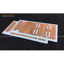 Complete Wood Grain Decals for railcar deck 35B03 (For SABRE 35A05) Sabre Model 1:35