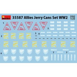 Allies Jerry Cans Set WW2 35587 MiniArt 1:35