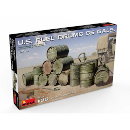 U.S. Fuel Drums 55 gals. 35592 MiniArt 1:35