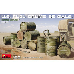 U.S. Fuel Drums 55 gals. 35592 MiniArt 1:35