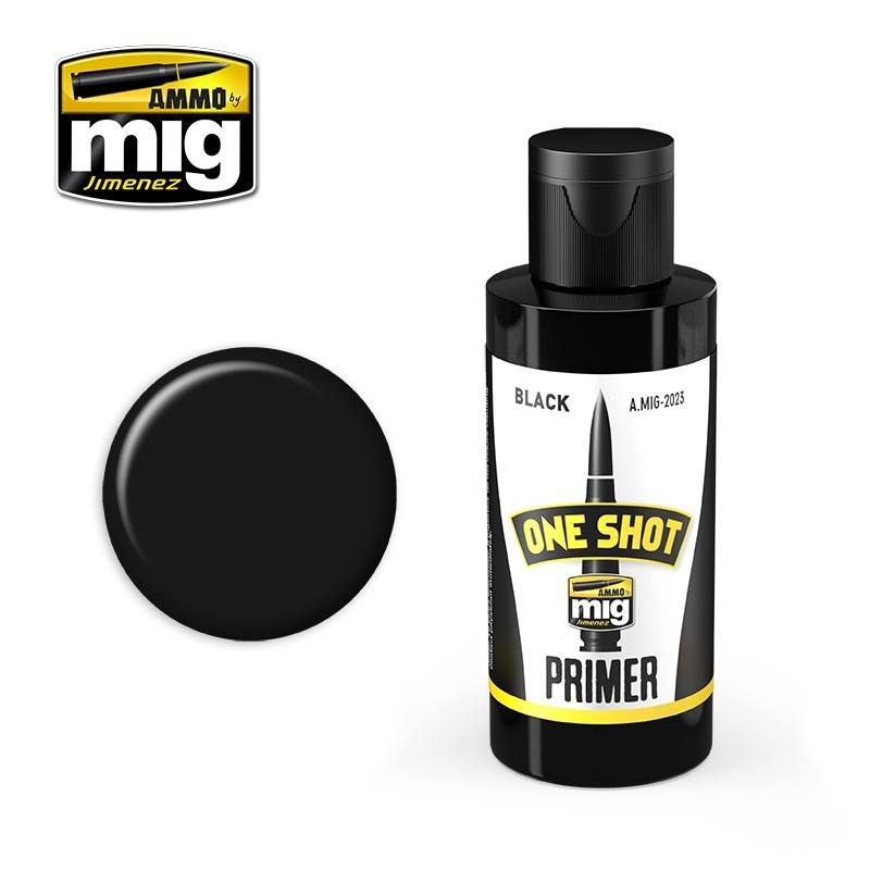 One Shot Primer Black 2023 (60 ml) AMMO by Mig