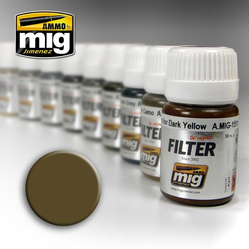 Filtre Tan pour camouflage 3 tons 1510 AMMO by Mig