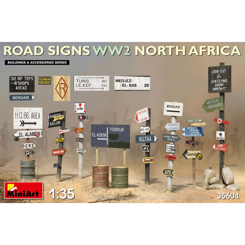 Road Signs WW2 (N.Africa) 35604 MiniArt 1:35