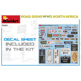 Road Signs WW2 (N.Africa) 35604 MiniArt 1:35