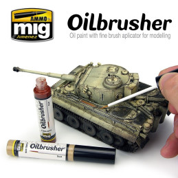 Oil Brusher Vert Olive 3505 AMMO by Mig