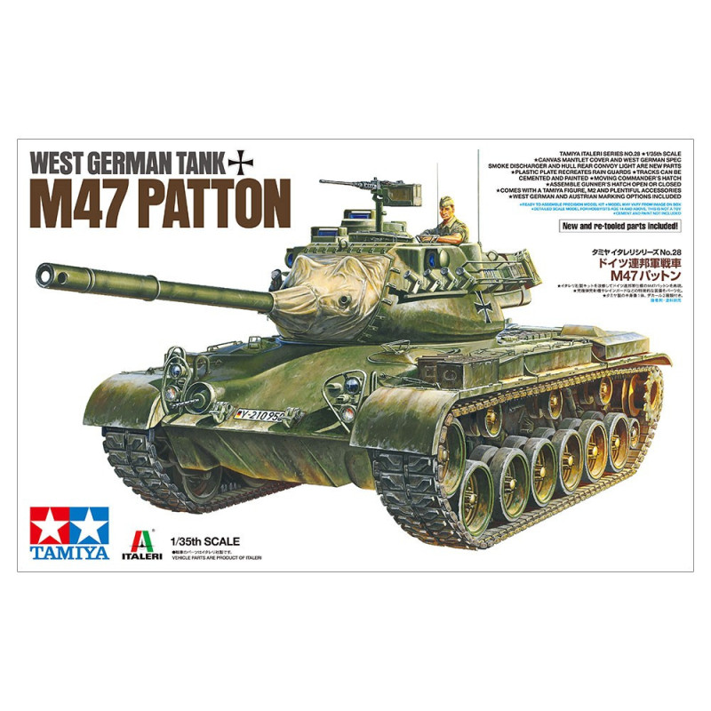 West German tank M47 Patton 37028 Tamiya 1:35