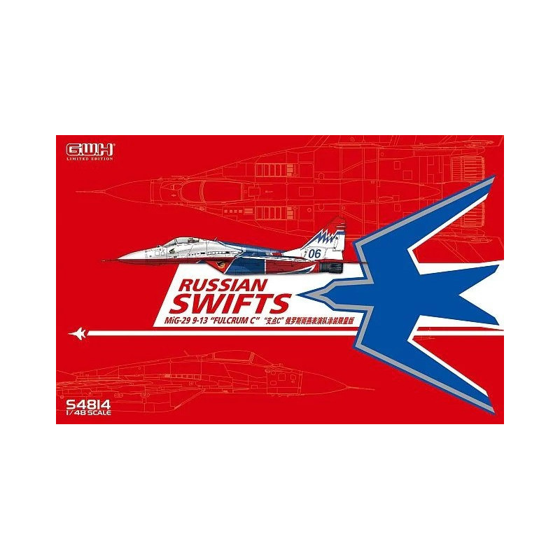 Russian Swifts MiG-29 9-13 Fulcrum-C limited edition S4814 Great Wall Hobby 1:48
