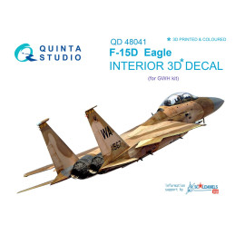 F-15D 3D-Printed & coloured Interior on decal paper (for GWH kit) QD48041 Quinta Studio 1:48